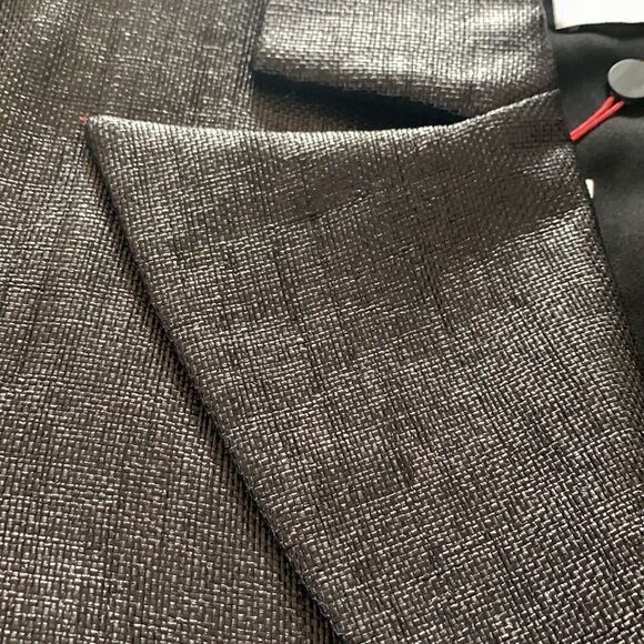 Michelle Duncan Cropped Coated Canvas Lady Godiva Jacket sz 2 - Picture 11 of 13